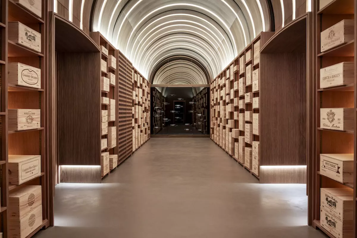 Interior of Hotel de Paris Wine Cellar