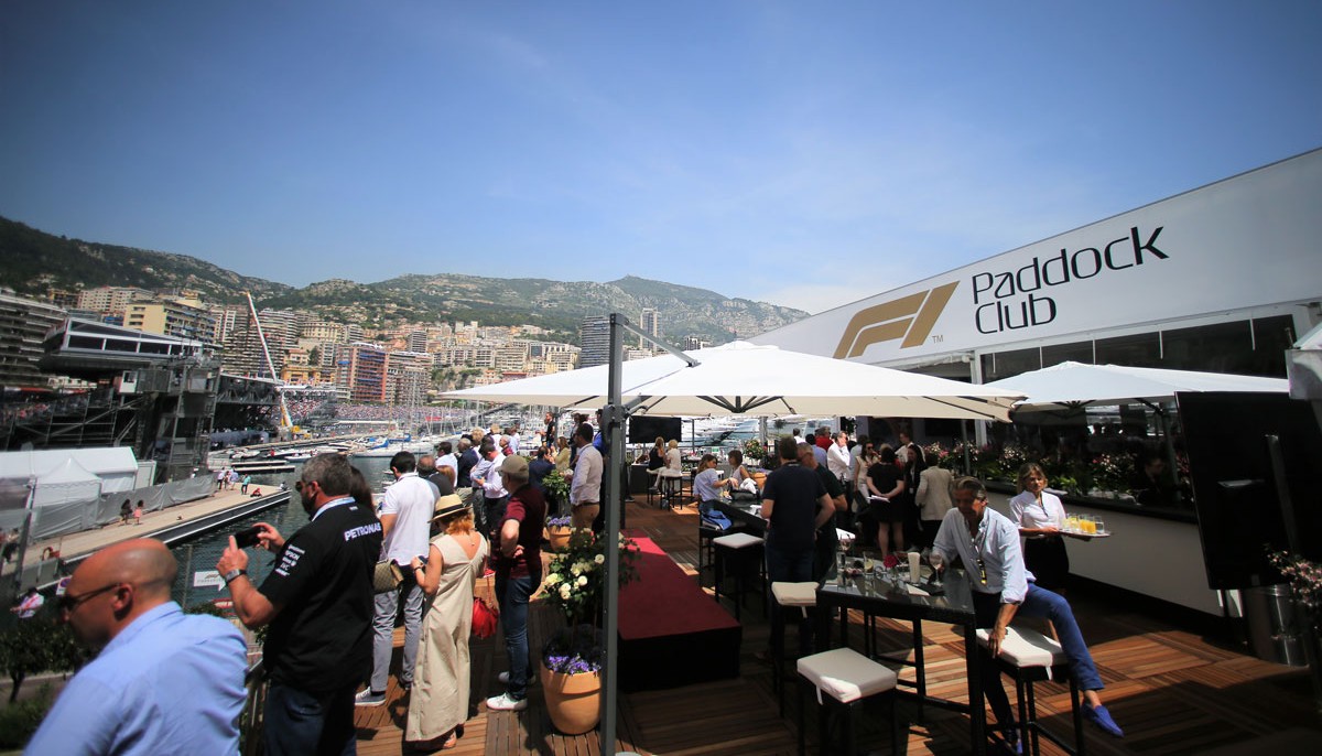Formula One Paddock Club hospitality suite in Monaco